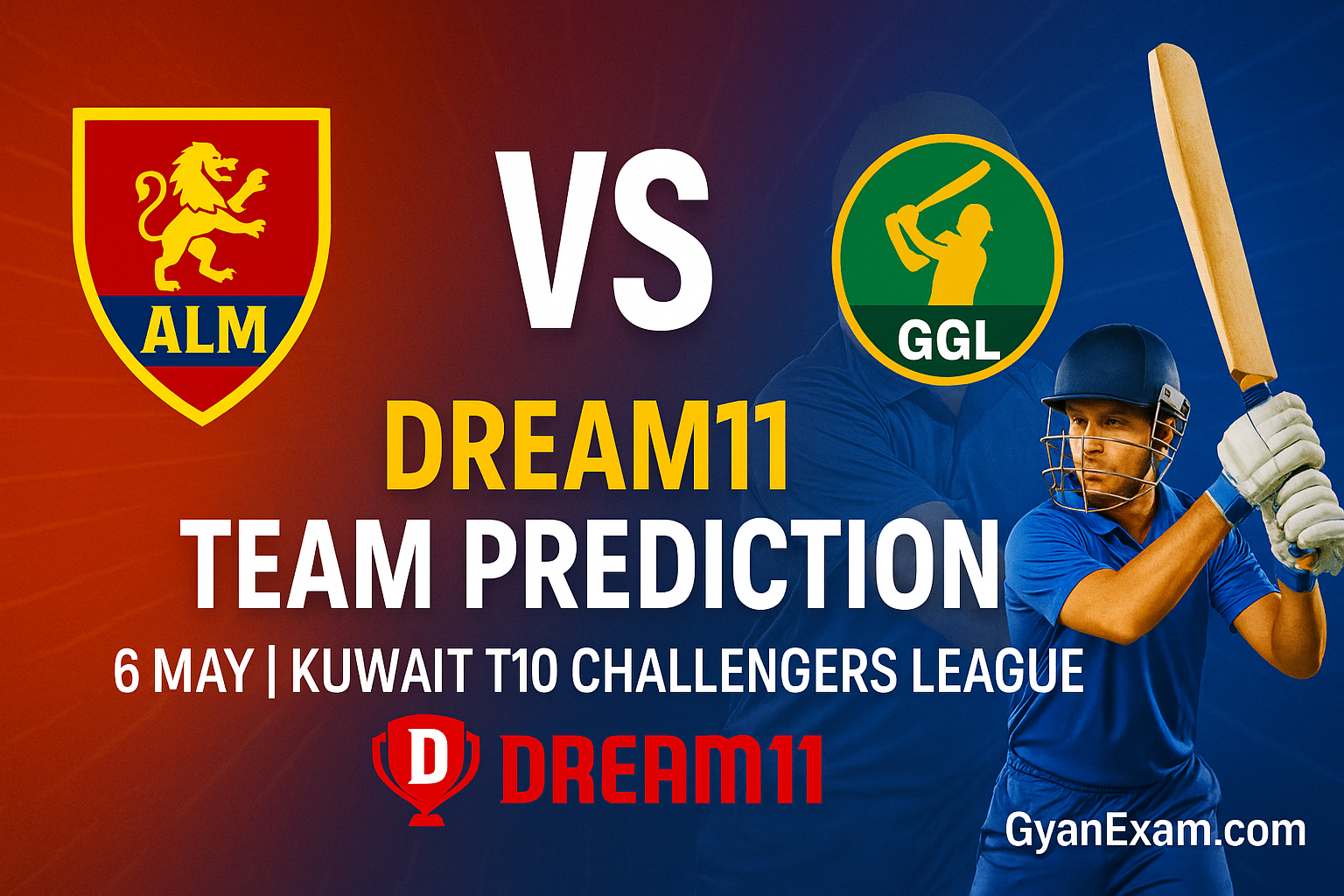 ALM VS GGL Dream 11 Team Prediction